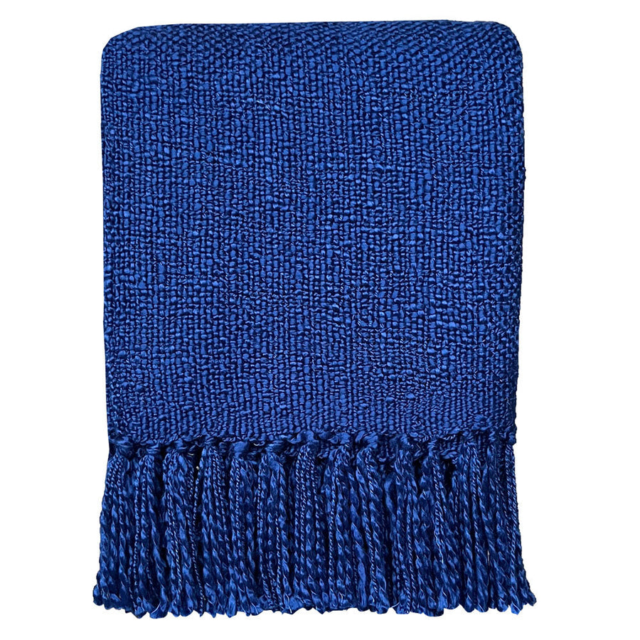Malagoon plaid pop - blauw - 125x150cm