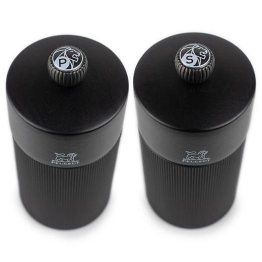 Coffret duo line pm+zm 12cm mat zwart+trechter inox