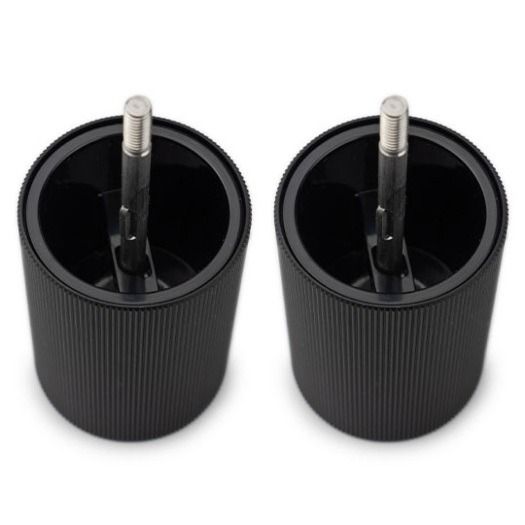 Coffret duo line pm+zm 12cm mat zwart+trechter inox