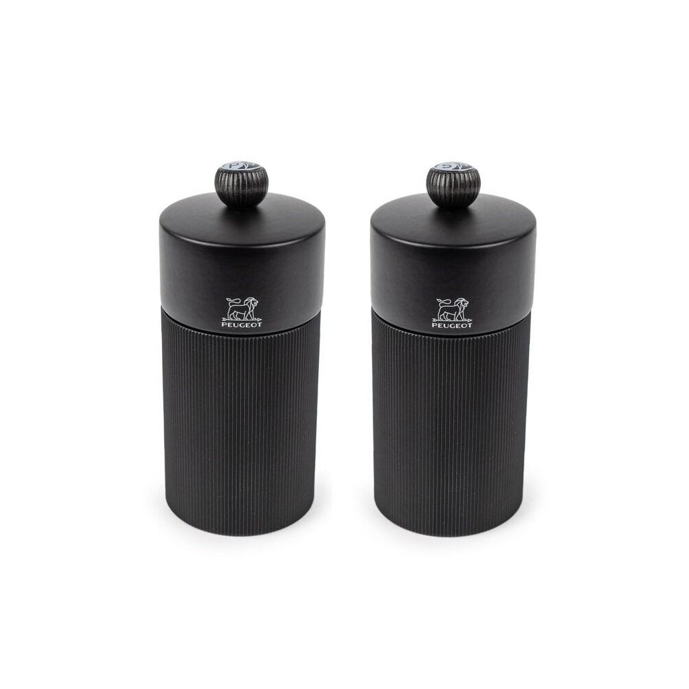 Coffret duo line pm+zm 12cm mat zwart+trechter inox