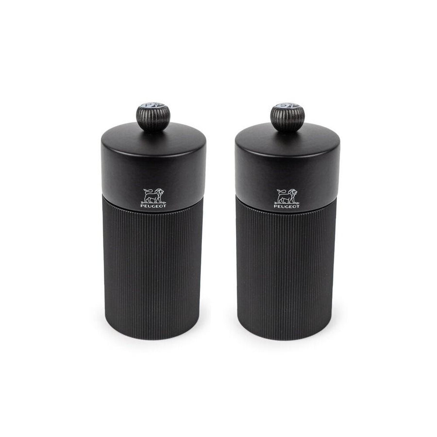Coffret duo line pm+zm 12cm mat zwart+trechter inox
