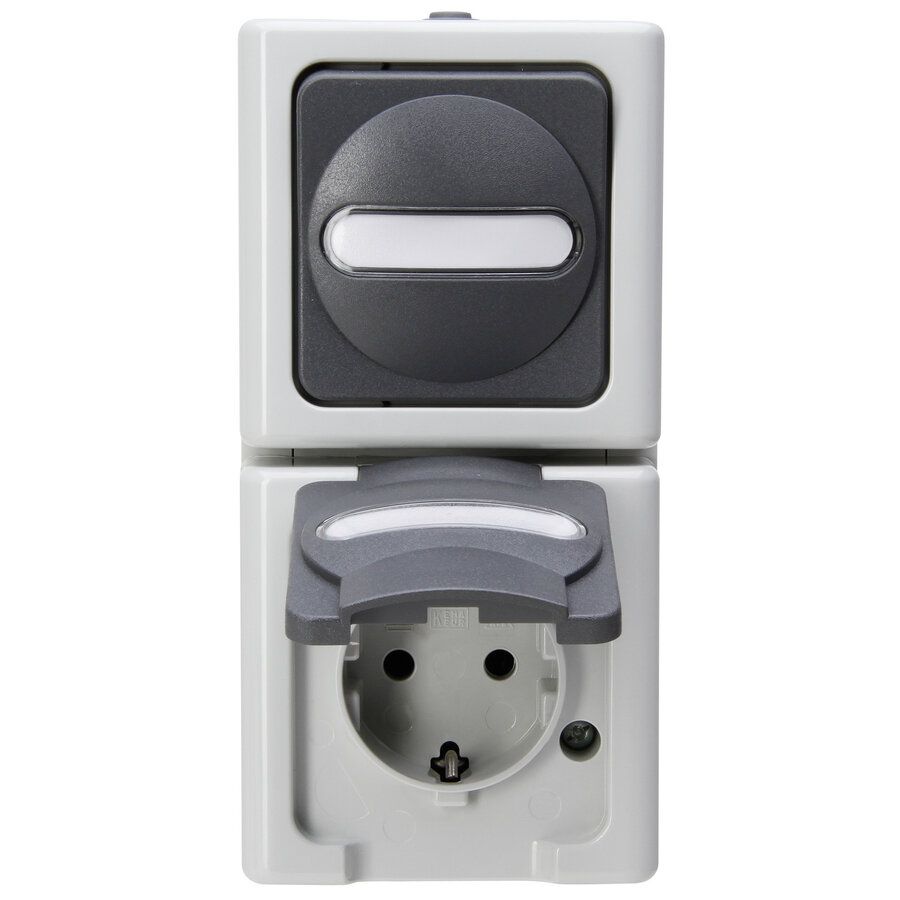 Blue Electric combinatie 1V RA vert. grijs