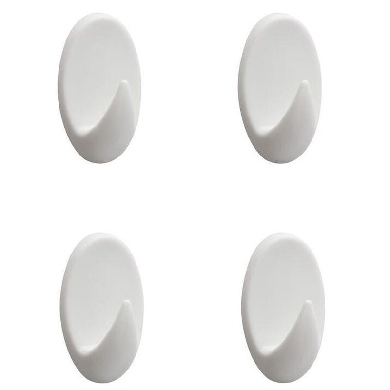 Baseline Handdoekhaak medium Wit (4 stuks)