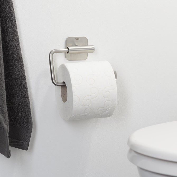 Colar Toiletrolhouder zonder klep RVS geborsteld