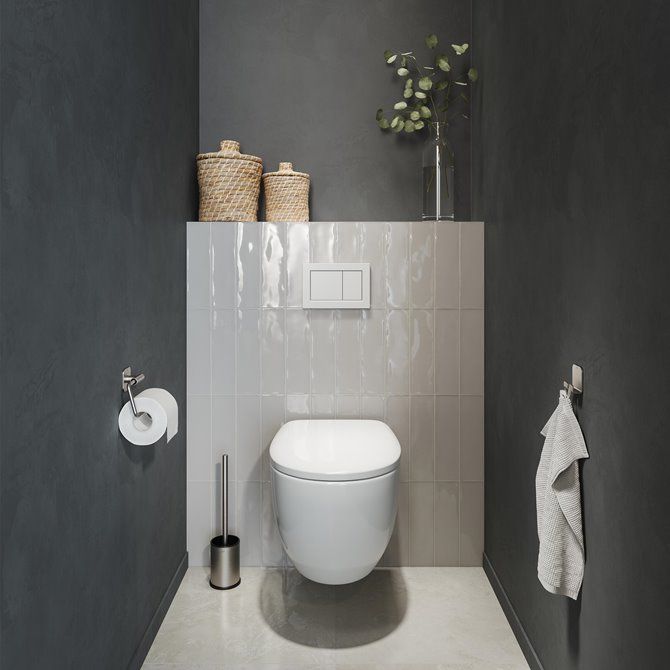 Colar Toiletrolhouder zonder klep RVS geborsteld