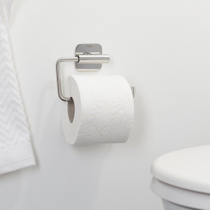 Colar Toiletrolhouder zonder klep RVS gepolijst