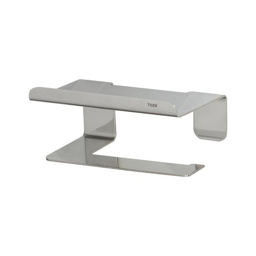 Colar Toiletrolhouder met planchet RVS gepolijst