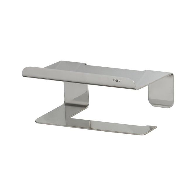 Colar Toiletrolhouder met planchet RVS gepolijst