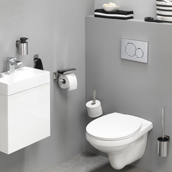 Colar Toiletrolhouder met planchet RVS gepolijst