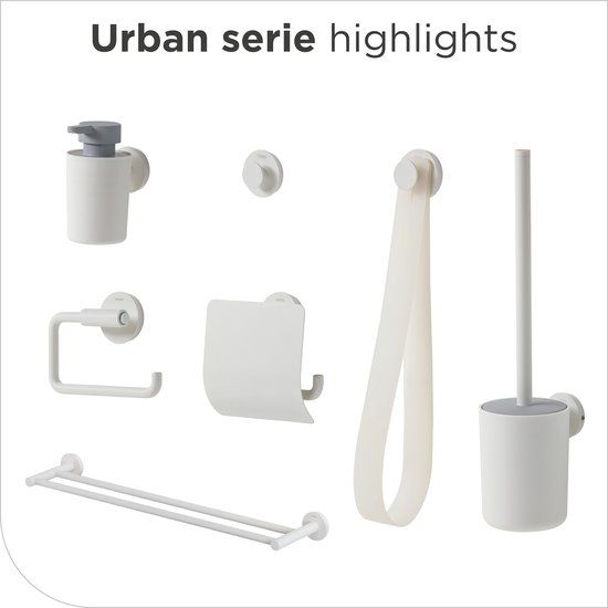 Urban Toiletrolhouder zonder klep Wit