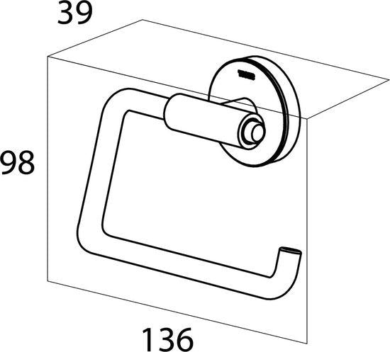 Urban Toiletrolhouder zonder klep Wit