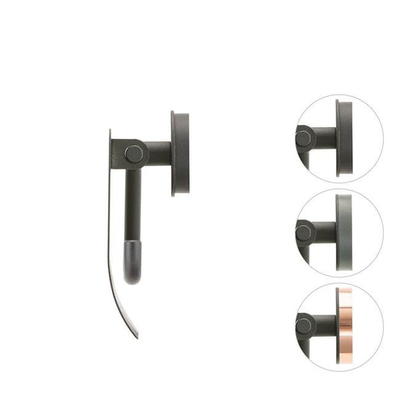 Urban Toiletrolhouder met klep Zwart