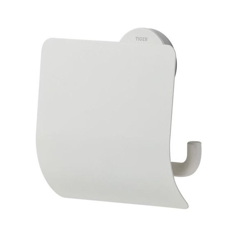 Urban Toiletrolhouder met klep Wit