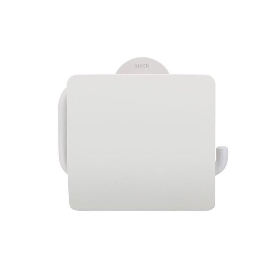 Urban Toiletrolhouder met klep Wit