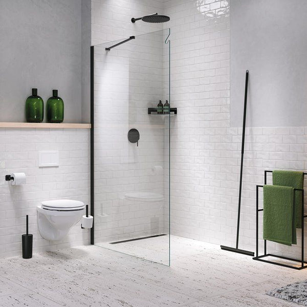 Urban Toiletborstel met houder vrijstaand Zwart