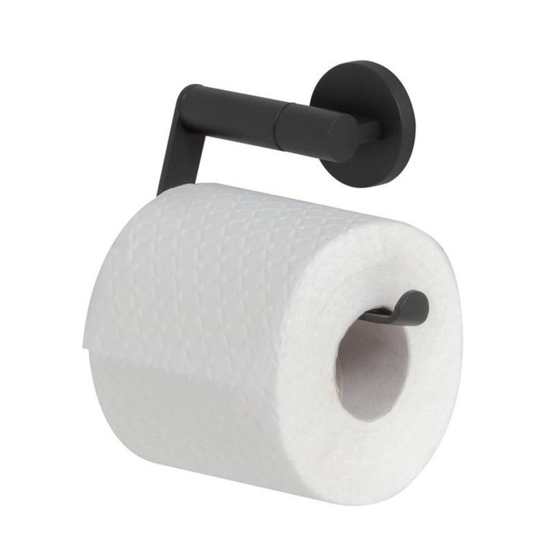 Noon Toiletrolhouder zonder klep Zwart