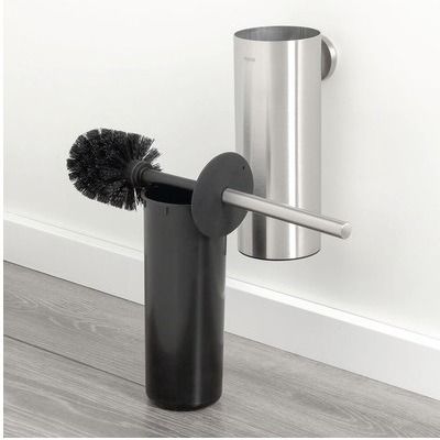 Noon Toiletborstel met houder RVS geborsteld