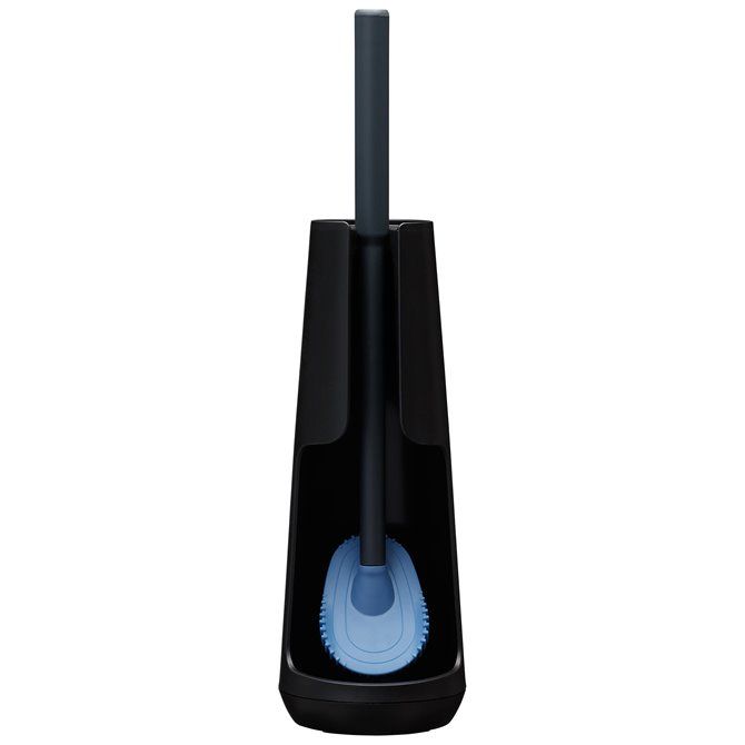 Tess Toiletborstelhouder vrijstaand met Swoop® borstel flexibel Zwart / Antraciet