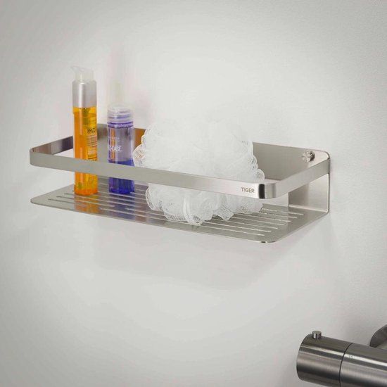 Caddy Douchemand 32 cm RVS geborsteld