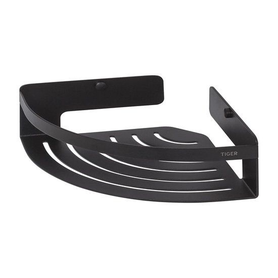 Caddy Douchemand hoek 18,4 cm Zwart