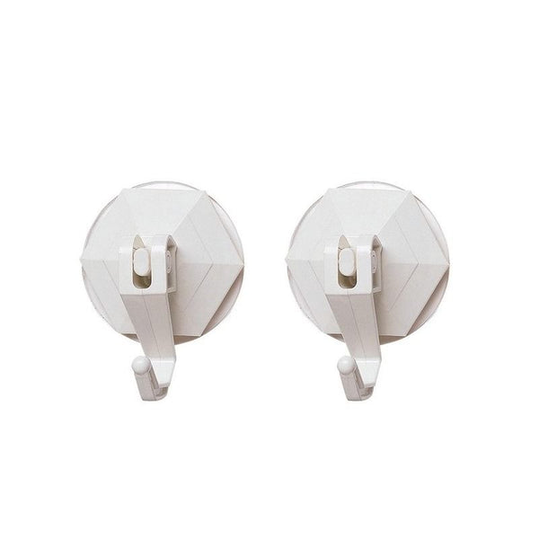 Handdoekhaak met zuignap en hevel Wit (2 stuks)