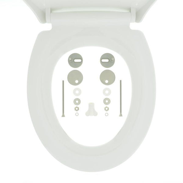 Pasadena Toiletbril met deksel Thermoplast Wit