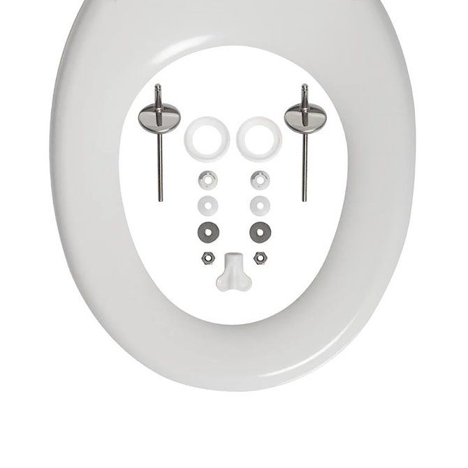 Aiden Toiletbril met deksel Duroplast Wit