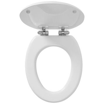 Mississippi Toiletbril met deksel MDF Wit