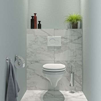 Mississippi Toiletbril met deksel MDF Wit