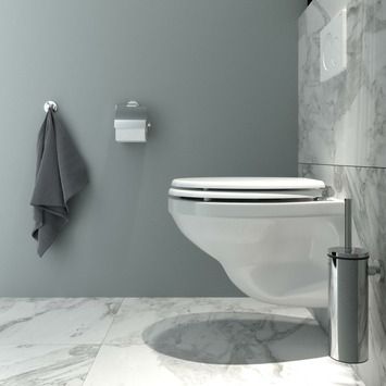 Mississippi Toiletbril met deksel MDF Wit