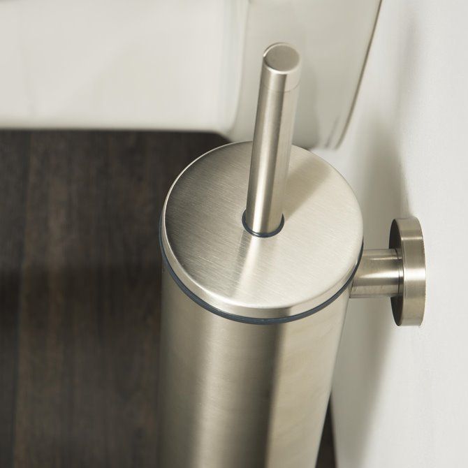 Boston Toiletborstel met houder RVS geborsteld