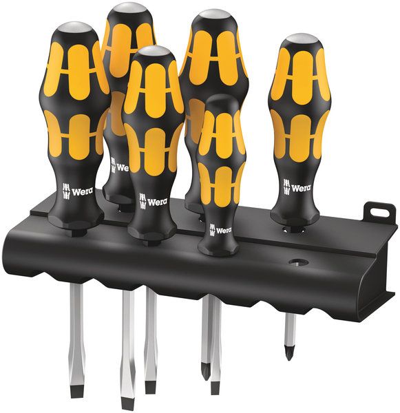 932/918/6 Schraubendrehersatz Kraftform Wera: Der Schraubmeißel   Rack