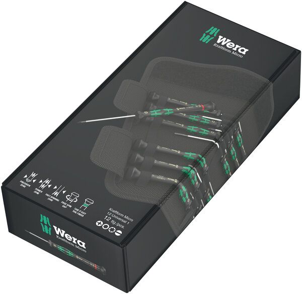 Kraftform Micro 12 Universal 1 Elektroniker-Schraubendrehersatz