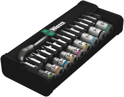 8100 SA 8 Zyklop Metal-Knarrensatz, Umschalthebel, 1/4 -Antrieb, metrisch