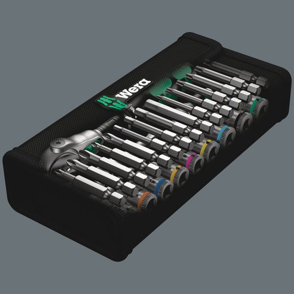 8100 SA 6 Zyklop Speed-Knarrensatz, 1/4 -Antrieb, metrisch