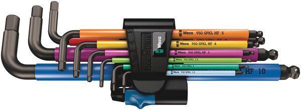950/9 Hex-Plus Multicolour HF 1 Winkelschlüsselsatz, metrisch, BlackLaser, mit Haltefunktion