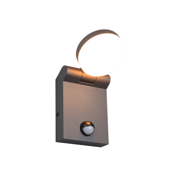 Wand lamp, ADOURincl. 1 x LED,SMD,7,5 Watt,2300+3000+4000K,750 Lm.Armatuur Gegoten aluminium, AntracietL 10,0cm, H 19,0cm, ? 14,0cmLichttemperatuur in