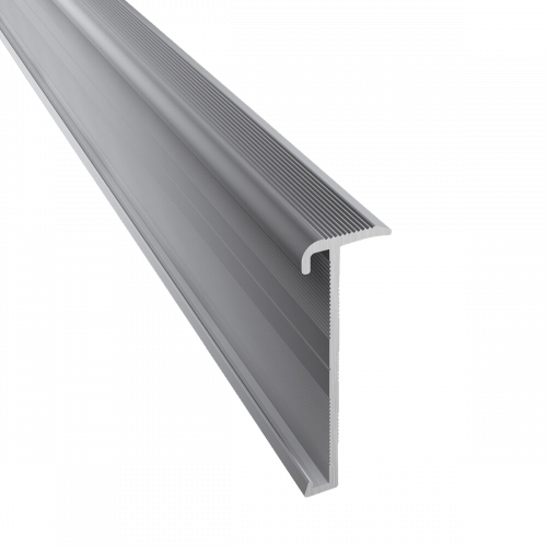 Trapneusprofiel 845 14x43mm tbv 2-3mm PVC zilver
