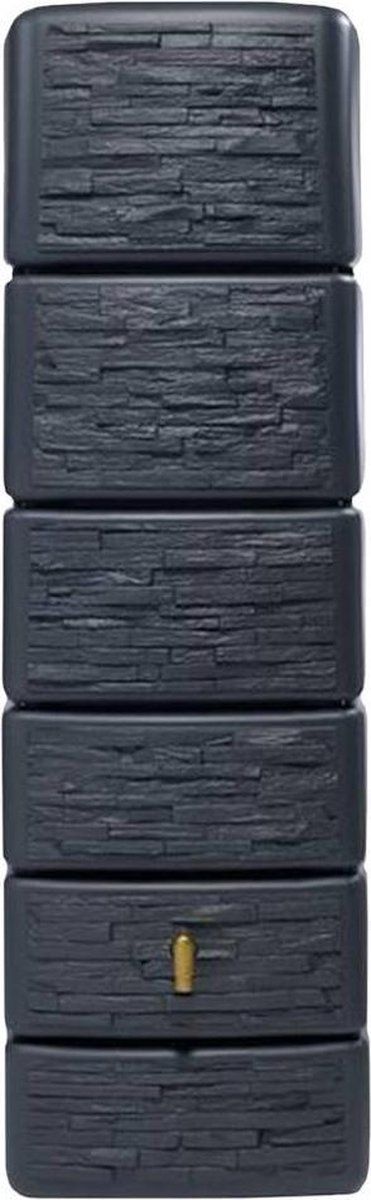 Slim wandtank 300 l. stone decor antraciet l.58xb.37xh.182 k