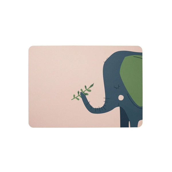 placemat, Emma elephant 46 x 33 cm, leather optic