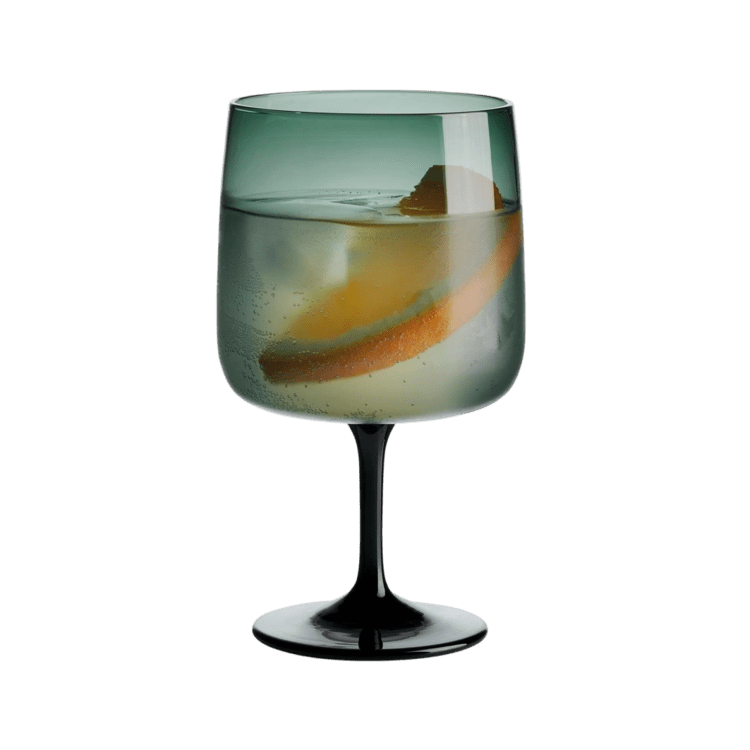 stem glass, green d. 8  cm, h. 14 cm, 0,3 l.