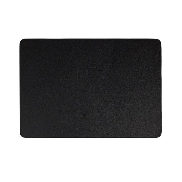 placemat, black 46 x 33 cm, leather optic