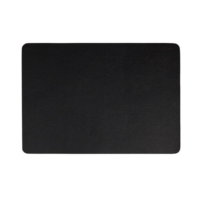 placemat, black 46 x 33 cm, leather optic