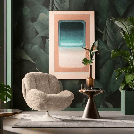 Swivel Armchair Cosy Beige