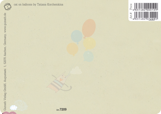Cat On Balloons