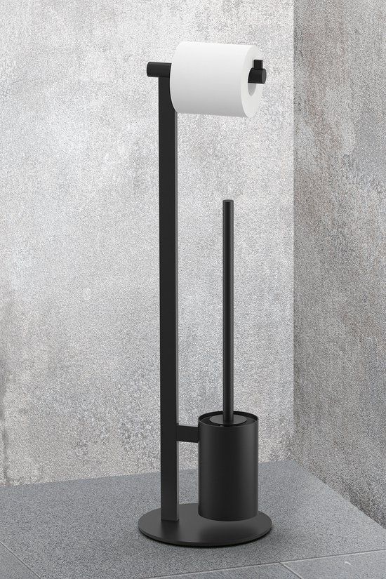 Scala toiletbutler, zwart glanzend