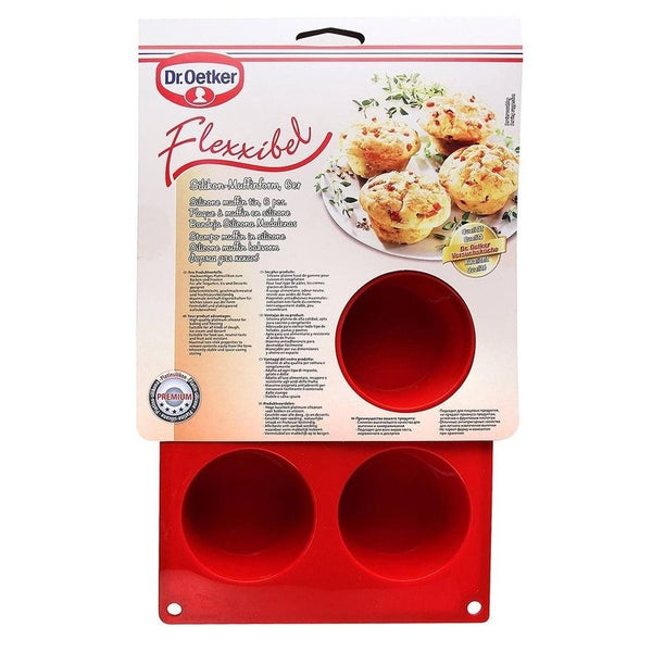 Dr.oetker Muffinvorm 6 Stuks Silicone Flexxible Love