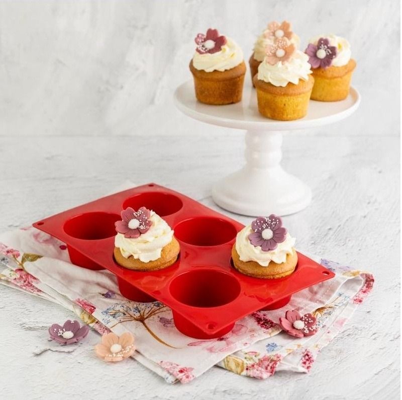 Dr.oetker Muffinvorm 6 Stuks Silicone Flexxible Love
