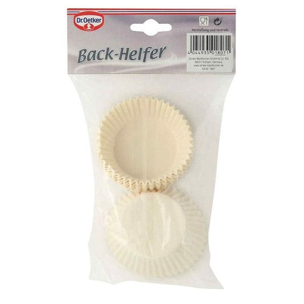 Dr.oetker 150 Papieren Bakvormpjes Wit Pudding/baking C 5cm