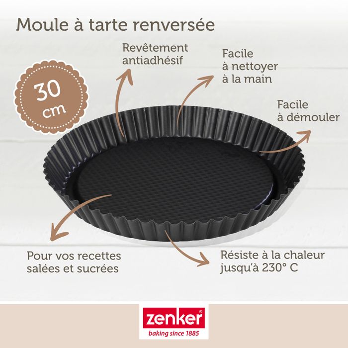Zenker Vruchtentaartbodem Black Metallic 30cm